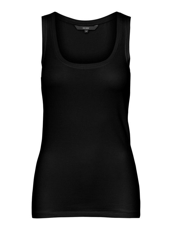 Camiseta básica de tirantes Vero Moda Black