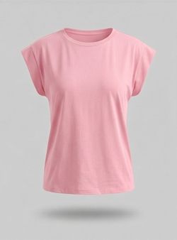 Camiseta básica rosa