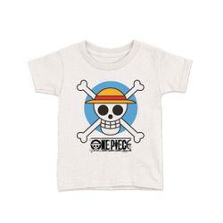 Camiseta Bebe Inf One Piece Circle Skull Blanco T