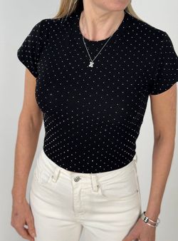 Camiseta brillantes negra