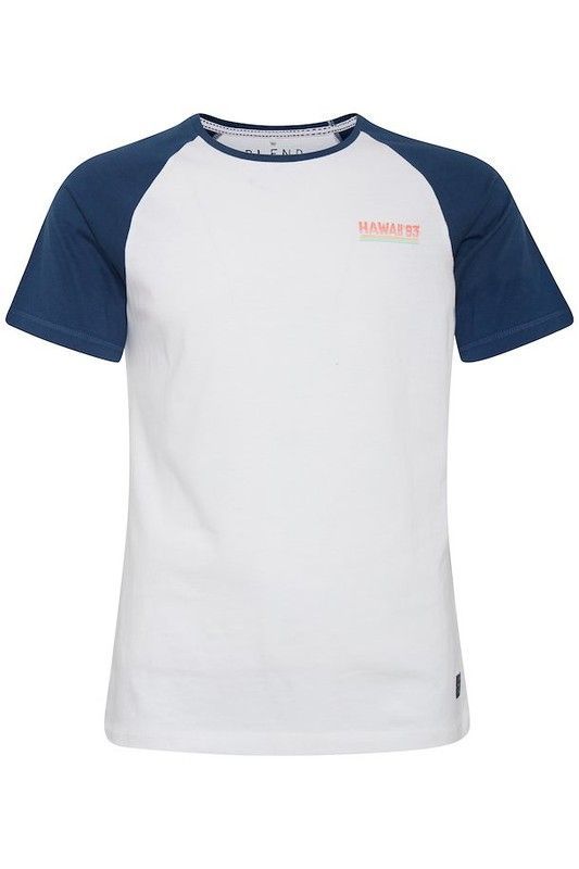 Camiseta combinada con letras en la espalda Blend Of America Denim Blue