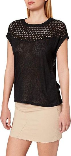 Camiseta con calados hombros Only Black