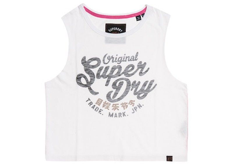 Camiseta con letras branding y tachuelas Superdry Optic