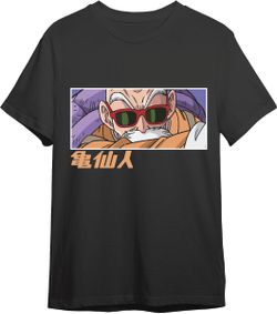 Camiseta Dbz Kamesennin Eyes Negro T