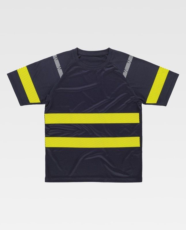 Camiseta de color Marino+Amarillo A.V.