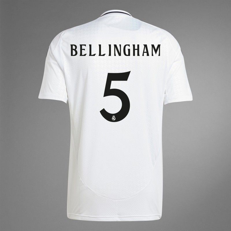 Camiseta de hombre Oficial 1ª equipación Real Madrid CF 2024-2025 Bellingham 5 Adidas
