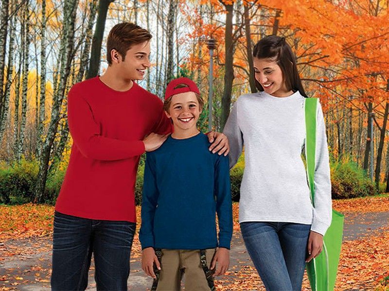 Camiseta de manga larga 100% algodón con puño elástico - ARROW