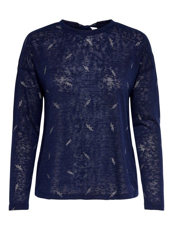 Camiseta de manga larga con nudos marineros Only Peacoat