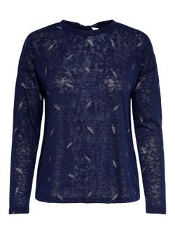 Camiseta de manga larga con nudos marineros Only Peacoat