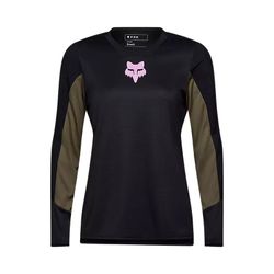 🚵‍♀️ Camiseta de Manga Larga FOX Defend Park para Mujer – Resistencia y Comodidad para Rutas Exigentes