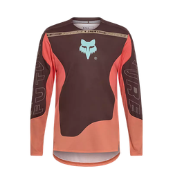 🚵‍♂️👕 Camiseta de Manga Larga Fox Flexair Elevated – Ligereza, Comodidad y Rendimiento  Color Marrón Cacao 🍫🌿