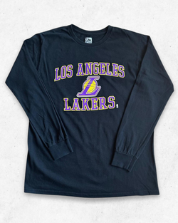 Camiseta de Manga Larga Los Angeles Lakers Negro L