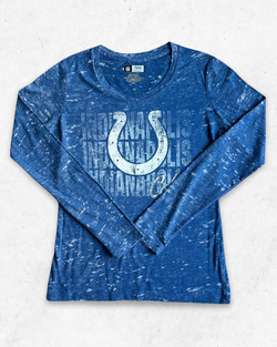 Camiseta de Manga Larga NFL Indianapolis Colts Mujer Azul M