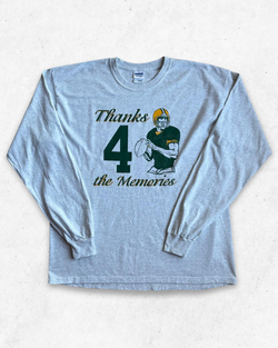 Camiseta de Manga Larga NFL Vintage Gris Claro XL