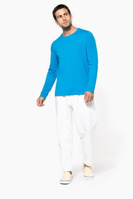 CAMISETA DE MANGA LARGA Y CUELLO REDONDO