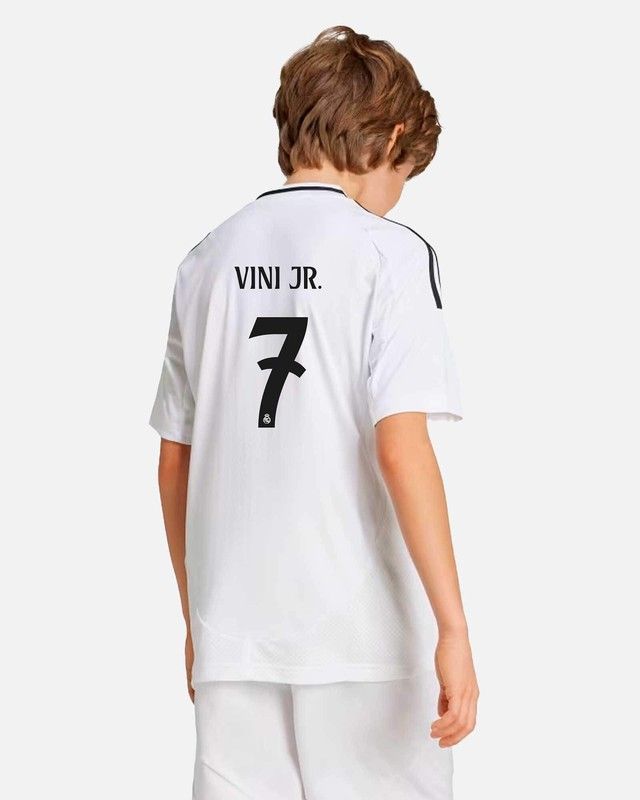 Camiseta de Niñ@ Oficial 1ª equipación Real Madrid CF 2024-2025 Vini Jr. 7 Adidas