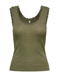 Camiseta de tirantes con detalle metalizado Only Kalamata