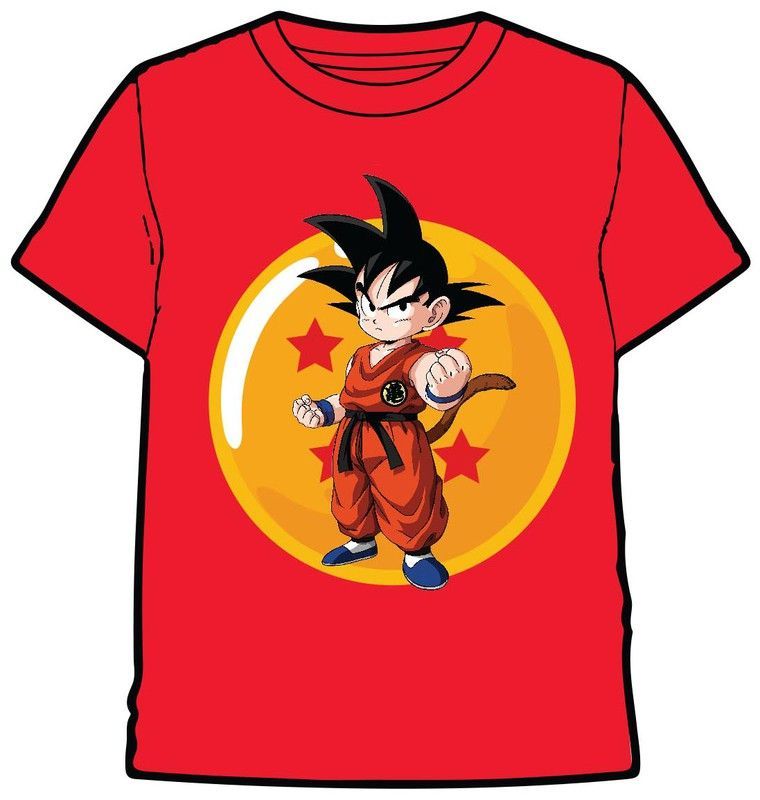 CAMISETA DRAGON BALL SON GOKU BALL RED
