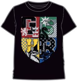Camiseta Escudo Harry Potter Negro