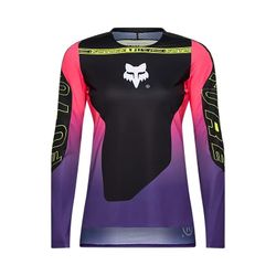 👕🚵‍♀️ Camiseta Fox de Manga Larga Flexair Elevated para Mujer– Confort y Estilo para Ciclistas de MTB Color Negro