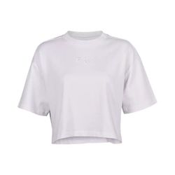 Camiseta Fox Premium Wordmark Crop para Mujer – Estilo y Comodidad en un Diseño Moderno 🔥 Blanco