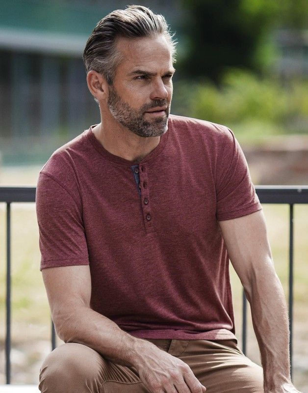 Camiseta Henley HD hombre