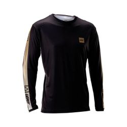 ⚫🔥 Camiseta Leatt MTB Gravity 4.0 Manga Larga Negro Stripe – Potencia, estilo y control total 🚴‍♂️💨