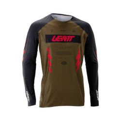 🚵‍♂️🔥 Camiseta Leatt MTB Gravity 5.0 Marrón Race – Máximo control, estilo y rendimiento ⚡🏁