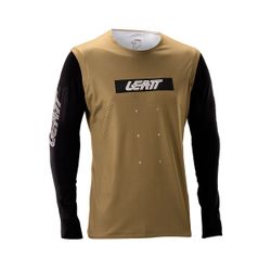 🤎🏁 Camiseta Leatt MTB Gravity 8.0 Marrón Race – Estilo, control y máximo rendimiento en cada bajada 🚵‍♂️💨