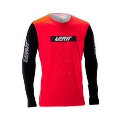 🔴🏁 Camiseta Leatt MTB Gravity 8.0 Rojo Race – Velocidad, estilo y control total en cada descenso 🚵‍♂️💨