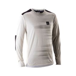 🤍🚵‍♂️ Camiseta Leatt MTB Trail 4.0 Manga Larga Blanco Cream | Protección y estilo en tus rutas 🌄✨