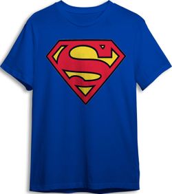 Camiseta Logo Superman Azul