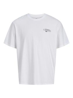 Camiseta m/c con backprint Cosmopolite Jack & Jones Bright White