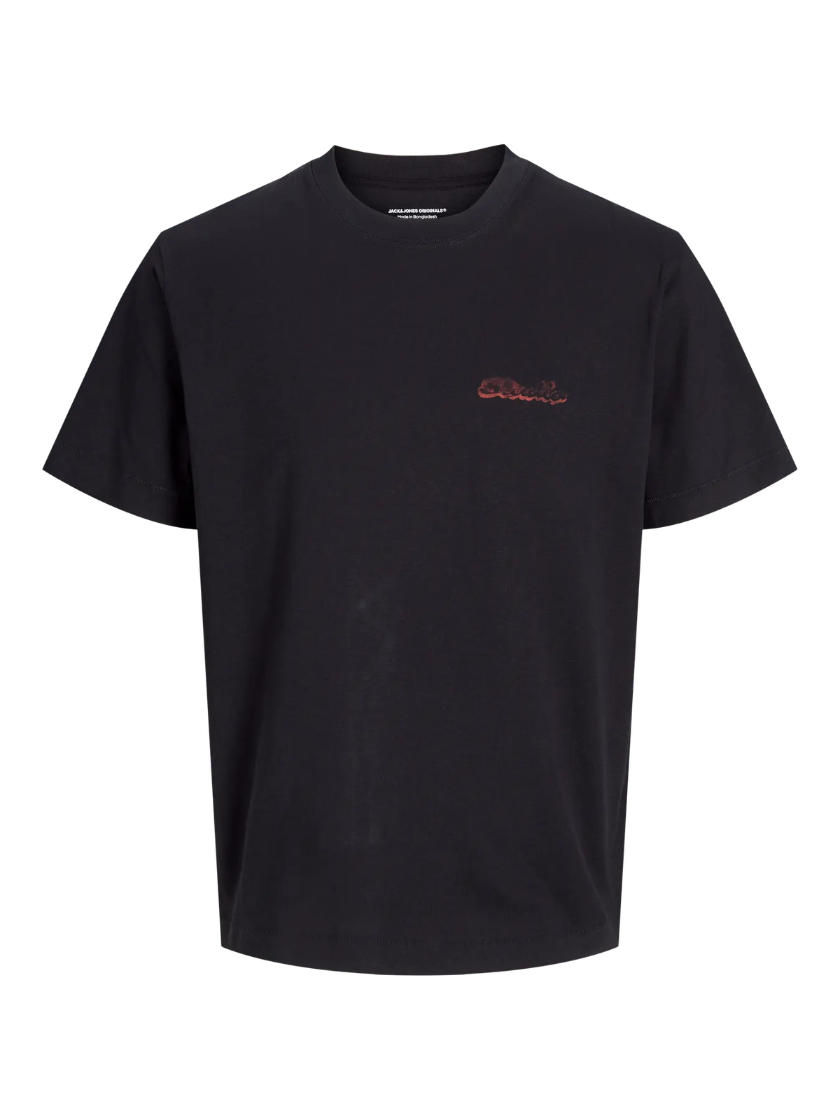 Camiseta m/c con backprint multicolor Jack & Jones Black