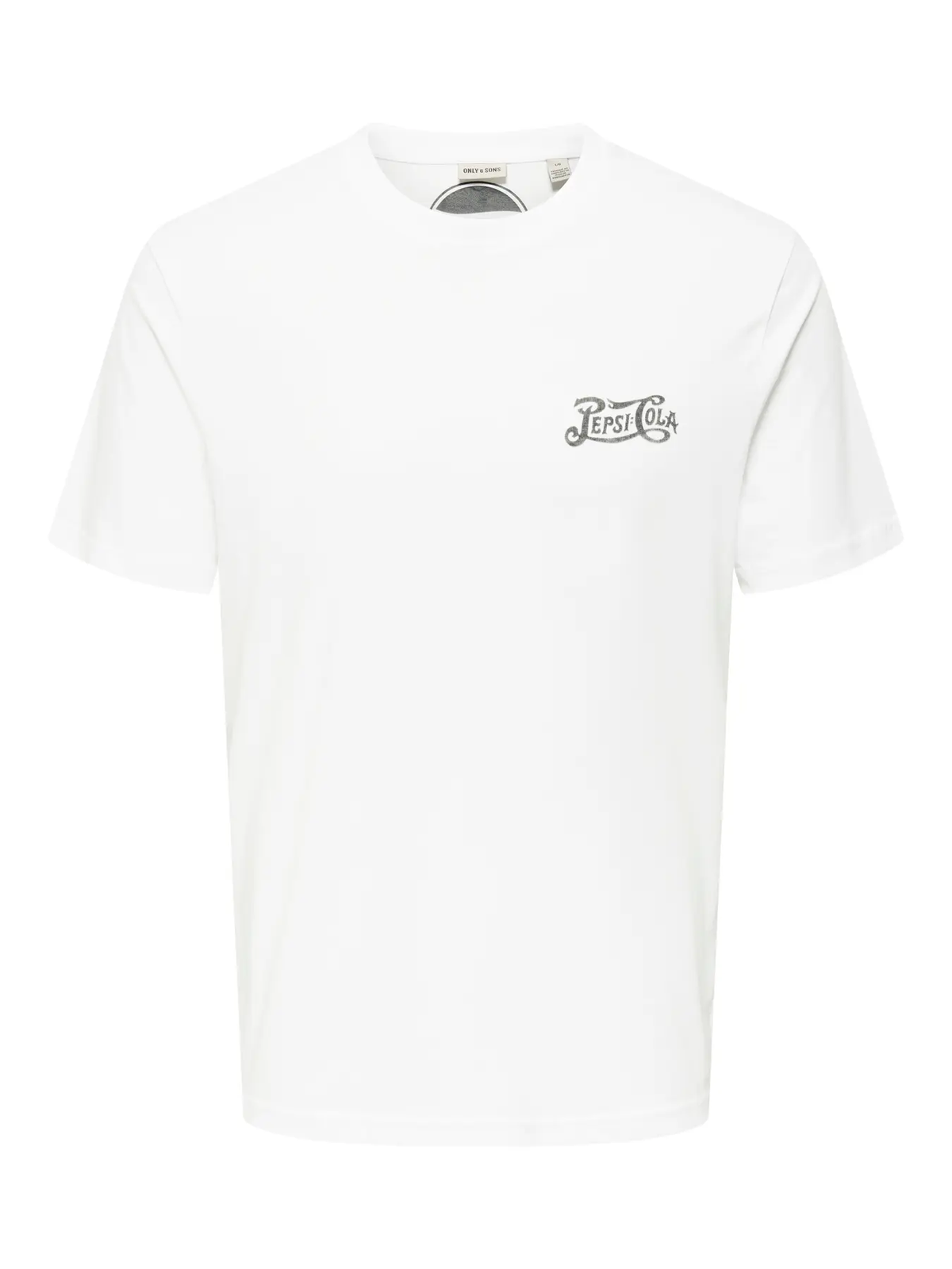 Camiseta m/c con backprint Pepsi Cola Only & Sons Bright White