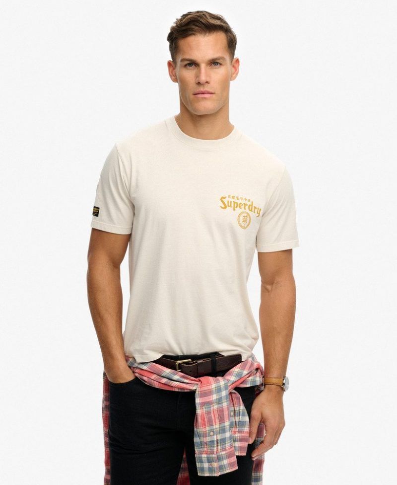 Camiseta m/c con backprint tigre & dragón Superdry Rainy Day