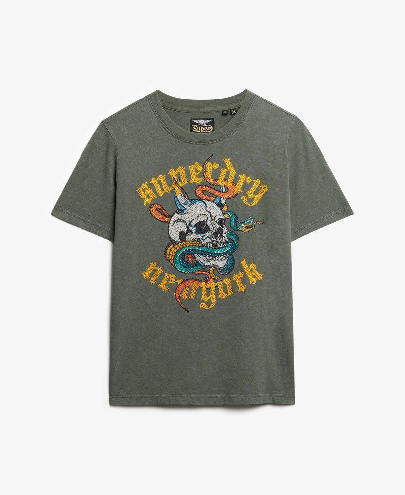 Camiseta m/c con dibujo tatto multicolor Superdry Beetle