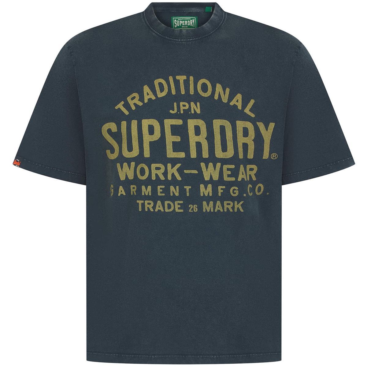 Camiseta m/c con letras branding Superdry Eclipse Navy