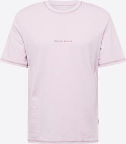Camiseta m/c con letras pequeñas pecho Jack & Jones Lavender