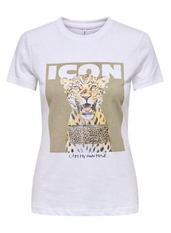 Camiseta m/c con print Icon Only Bright White 1