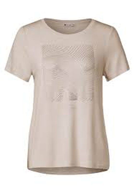 Camiseta m/c con print metalizado Under the sea Street One Sand