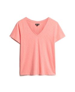 Camiseta m/c de cuello pico Superdry Peach Whip