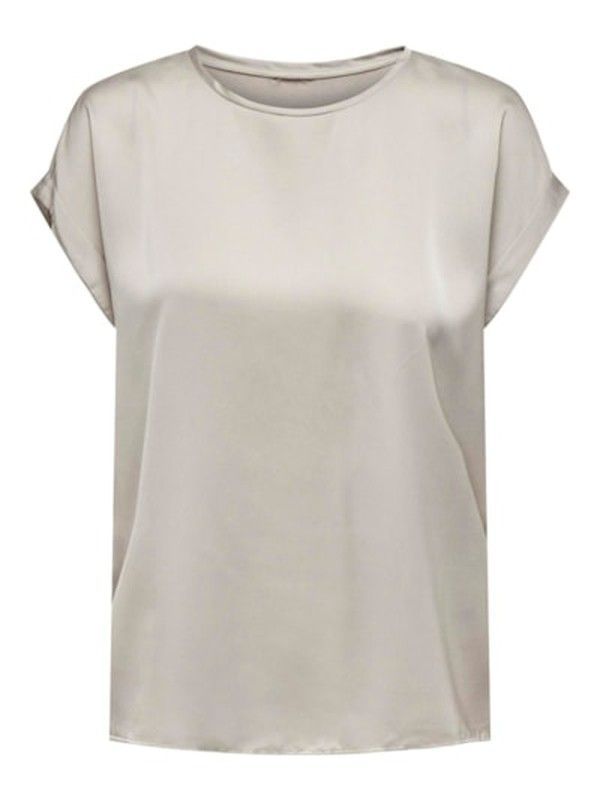 Camiseta m/c lisa satén Only Dove