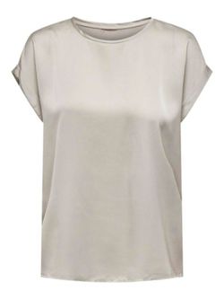 Camiseta m/c lisa satén Only Dove