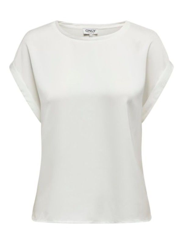 Camiseta m/c lisa satén Only Snow White