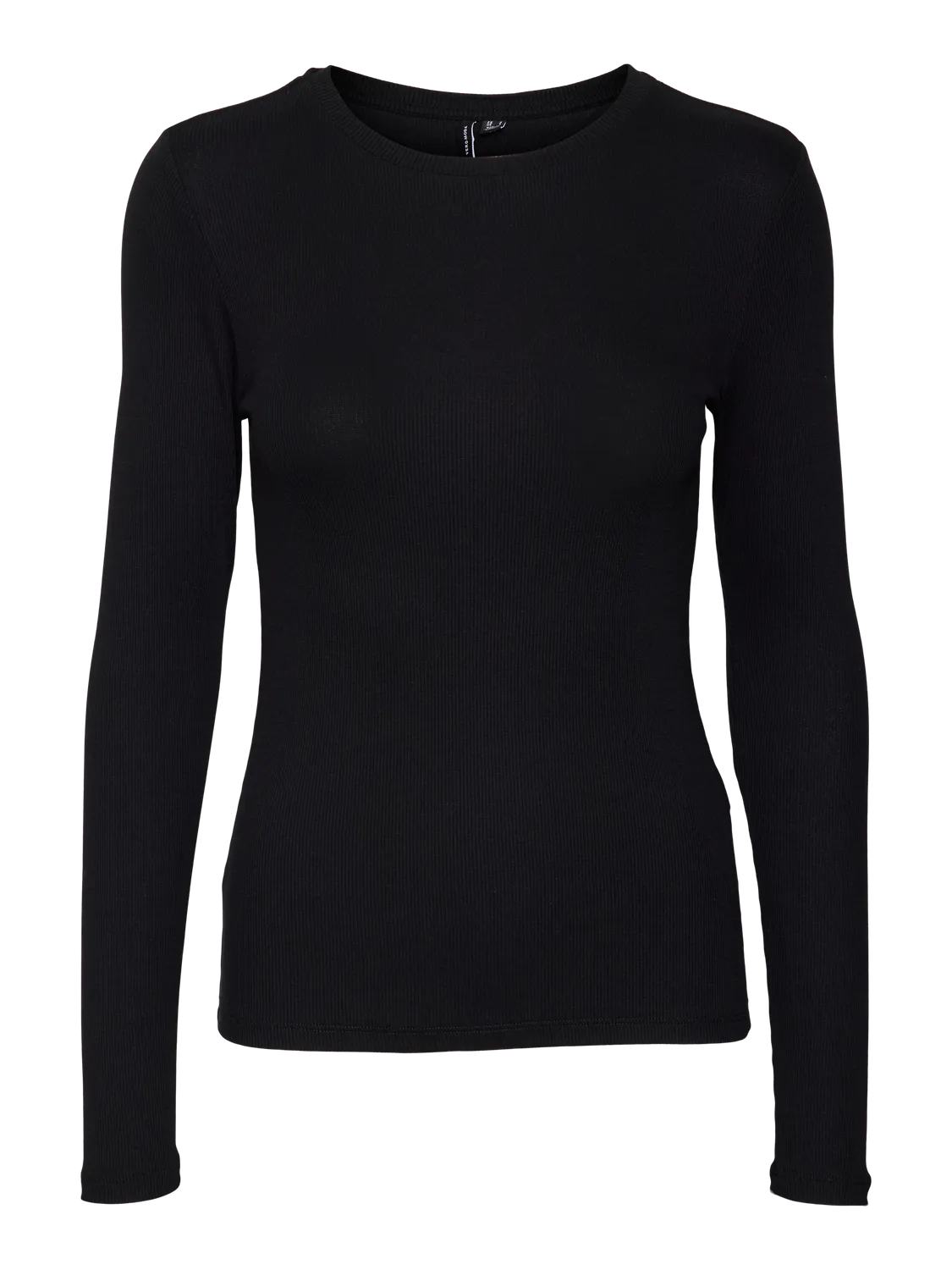 Camiseta m/l canalé Vero Moda Black