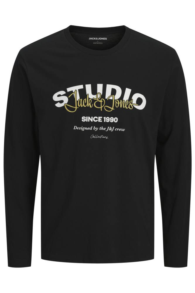 Camiseta m/l J&J Studio Jack & Jones Black