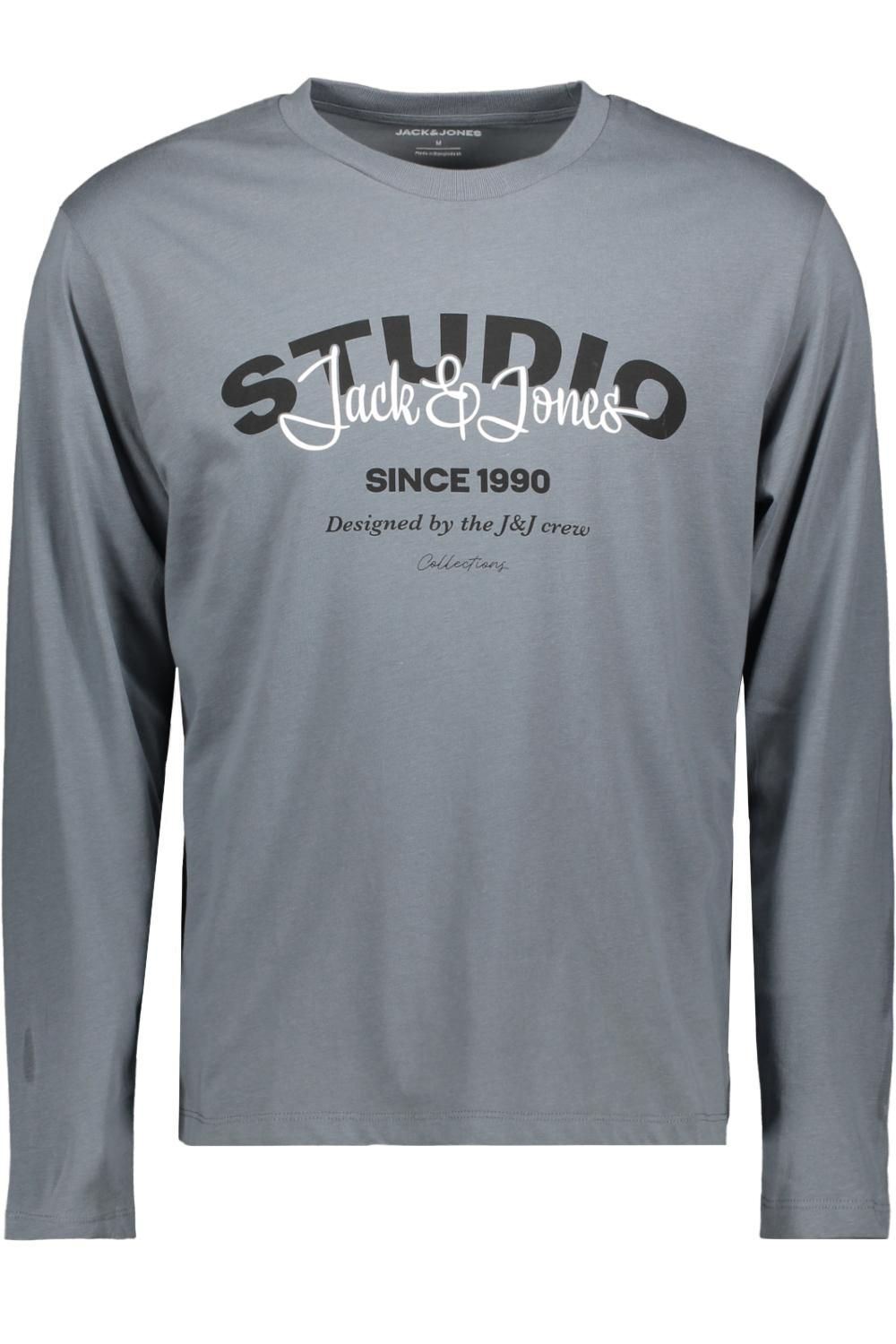 Camiseta m/l J&J Studio Jack & Jones Storm Grey