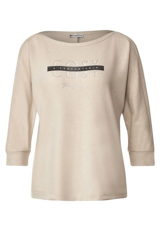 Camiseta manga 3/4 con print Cosy Street One Sand
