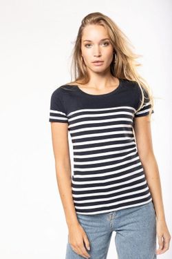 Camiseta marinera algodón orgánico mujer